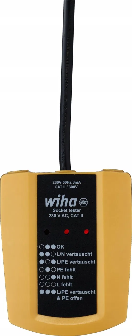 Wiha Steckdosentester 230 V AC, CAT II