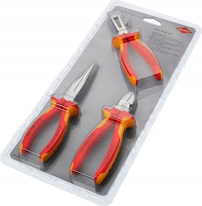 Knipex Werkzeugset für Elektroinstallationsarbeiten, 3-teilig