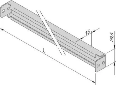 SCHROFF SCHROFF Varistar C-Schienen für Gehäuse mit einer Breite von 800 mm