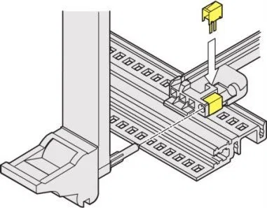 SCHROFF-Führungsschiene mit IEEE-ESD-Clip-Codierung, Ausgleichsstift