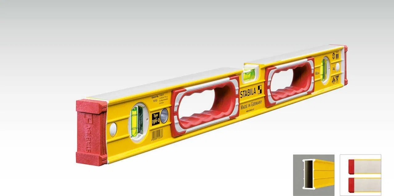 Stabila Wasserwaage Stabila Serie 196-2, 81 cm, mit Griffen
