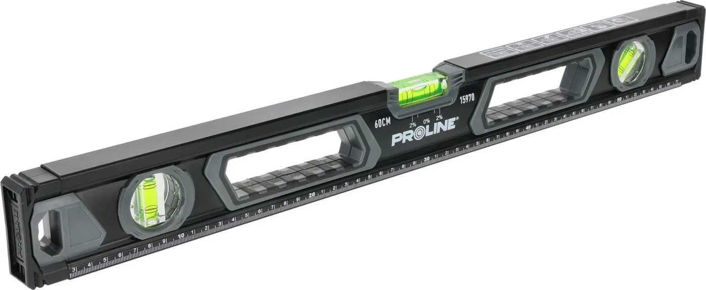Pro-Line Wasserwaage PREM.UCH.3LIB.FREZ, 0,5 mm/1 m, Abweichung 2 %, 200 cm, PROLINE