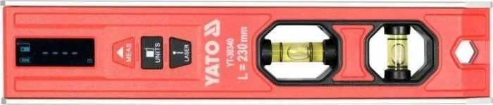 Yato Wasserwaage für das Armaturenbrett mit Laser-Entfernungsmesser 230 mm (1 Stück)