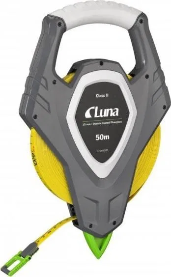 Luna Glasfaser-Maßband LGO in offener Hülle, 50 m