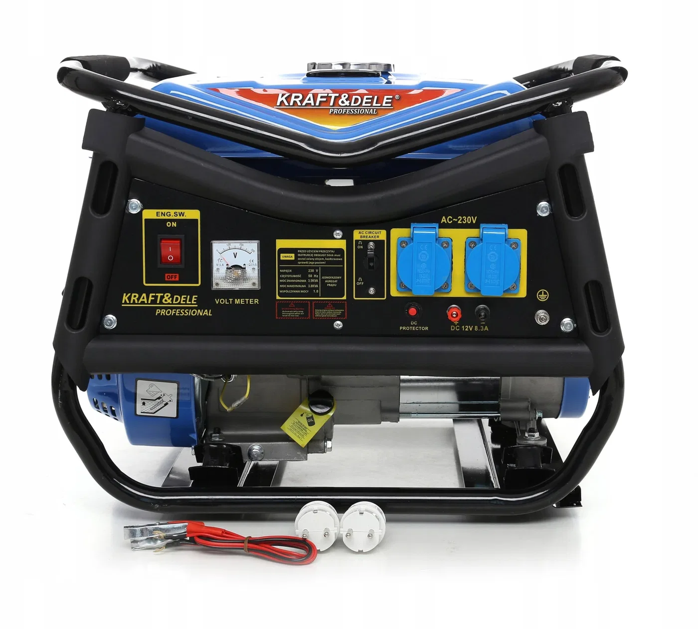 Tragbarer einphasiger Stromgenerator 230 V/12 V, 3000 W, 7 PS, Kraft&Dele