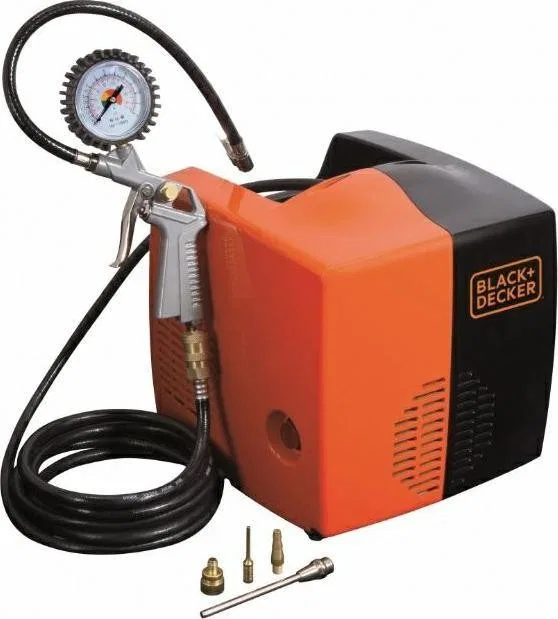 Black&Decker-Kompressor B&D ÖLFREIER KOMPRESSOR. 1,5 PS/8 bar + Zubehör NU8215340BND701