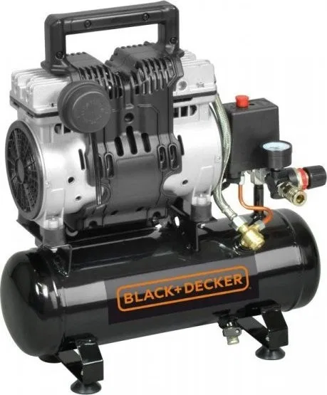 Black&Decker Autokompressor ÖLFREIER SUPER-LEISER KOMPRESSOR 6 L 8 BAR (1 STÜCK)