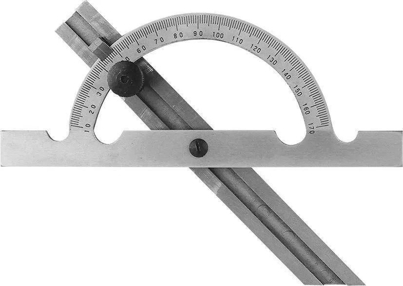 FORMAT Robuster, einstellbarer Winkelmesser aus Stahl, 250 mm