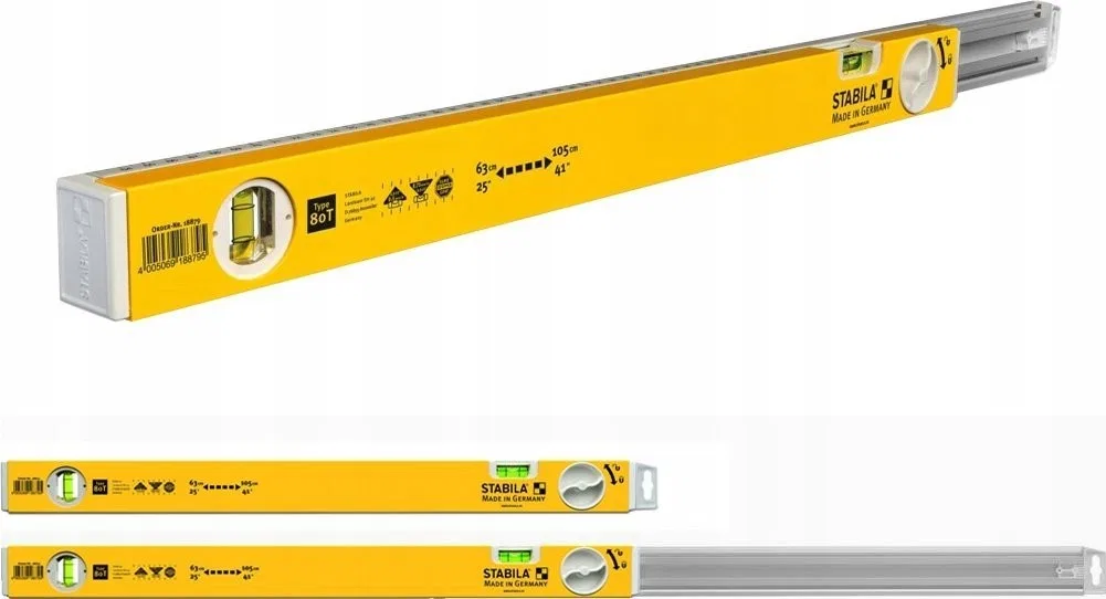 Stabila Teleskop-Wasserwaage der Serie 80 T, 80–127 cm