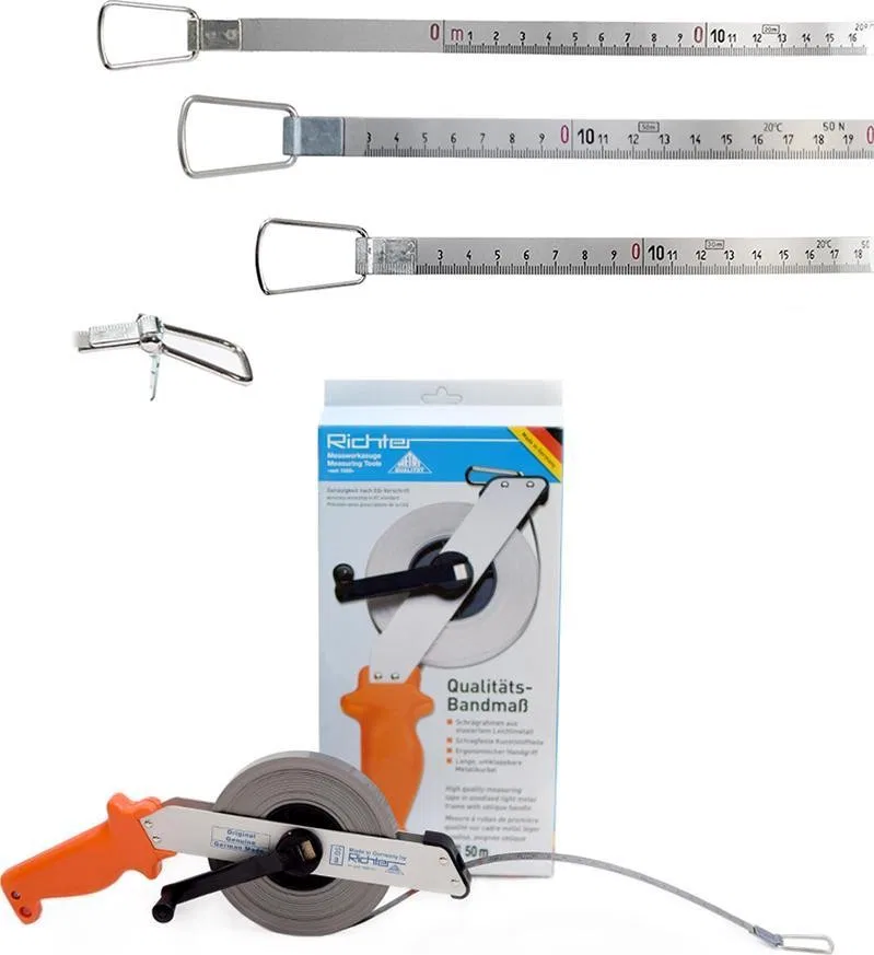 Richter Chrom-Nickel-Stahl-Rollbandmaß RICHTER 474SR 50 m