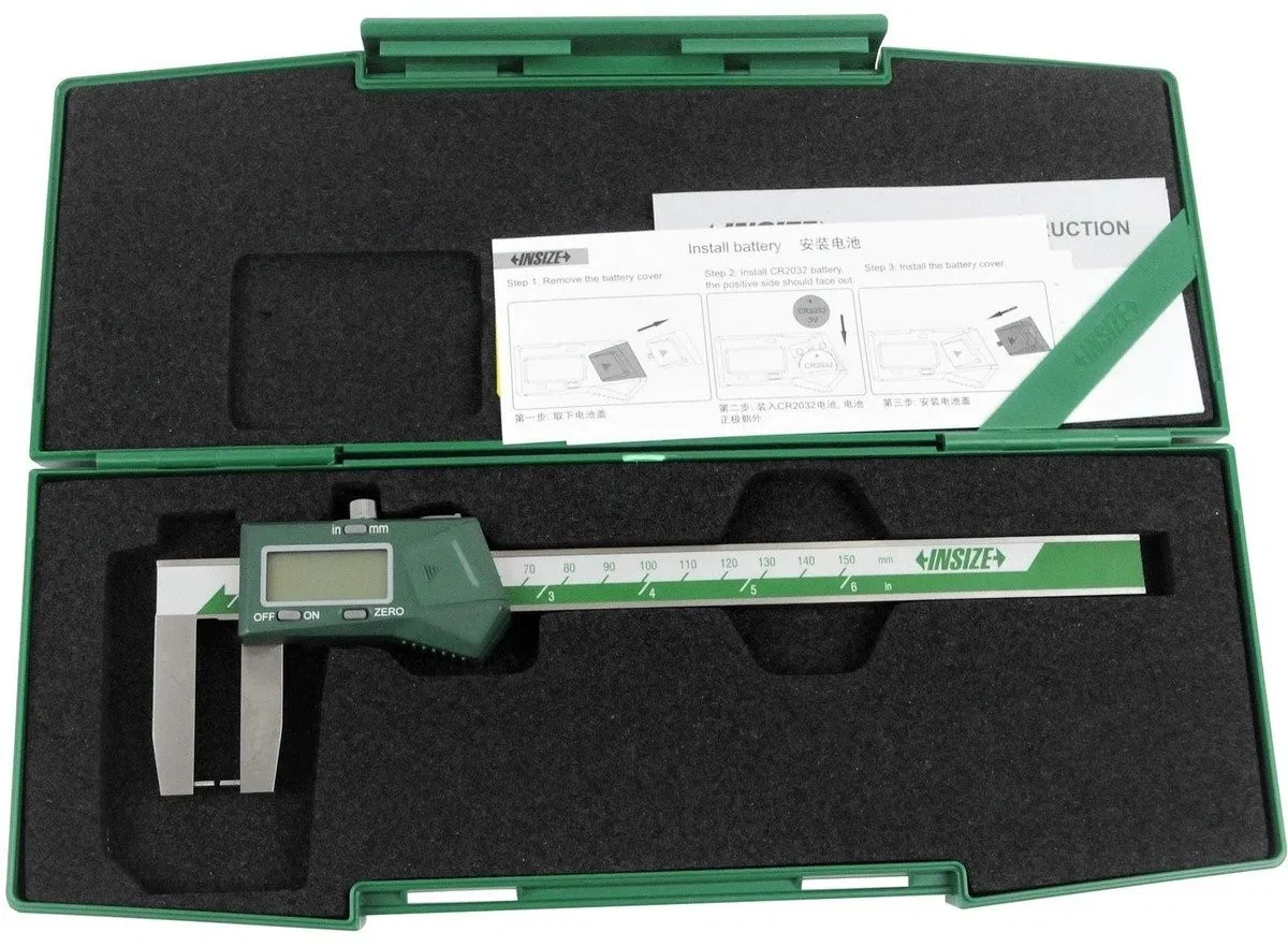 Insize Spezial-Digitalmessschieber 0–150, KZ 6, 3 V/Datum, Punktmessbacken