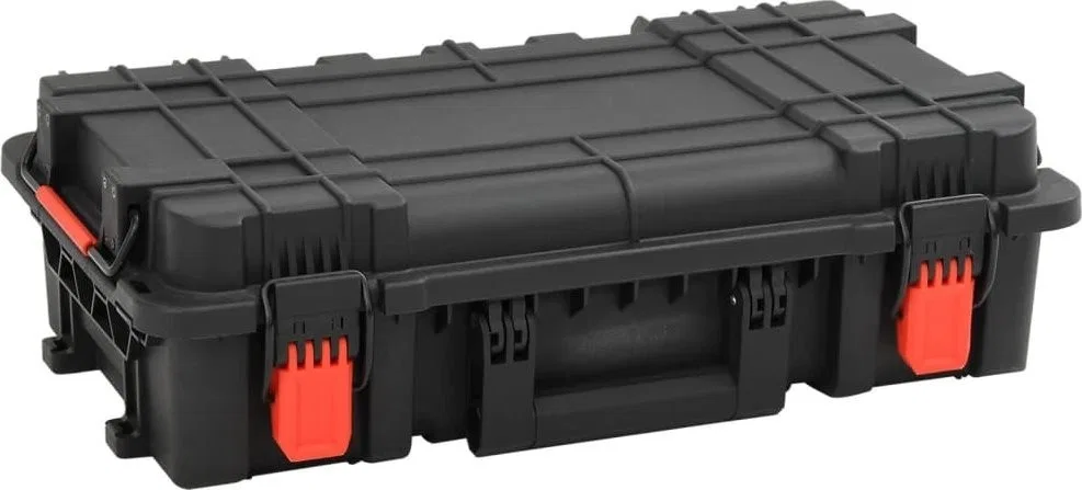 vidaXL vidaXL Werkzeugkoffer im Flugkoffer-Design, schwarz, 56,5 x 34 x 16 cm, PP