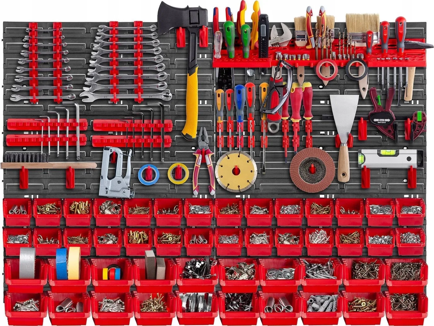 Kadax KADAX Werkzeugtafel Wand 116 x 78 cm, 89 Teile