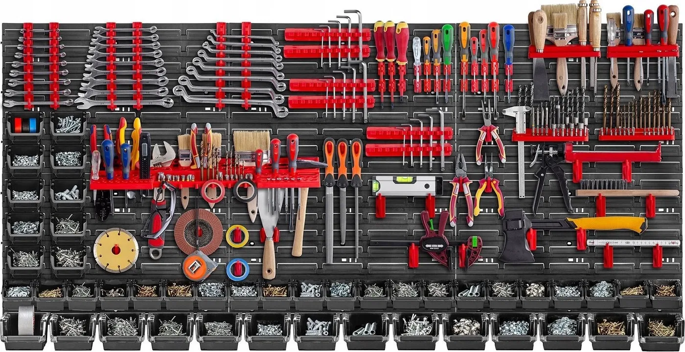 Kadax KADAX Werkzeugtafel Wand 174 x 78 cm, 110 Teile
