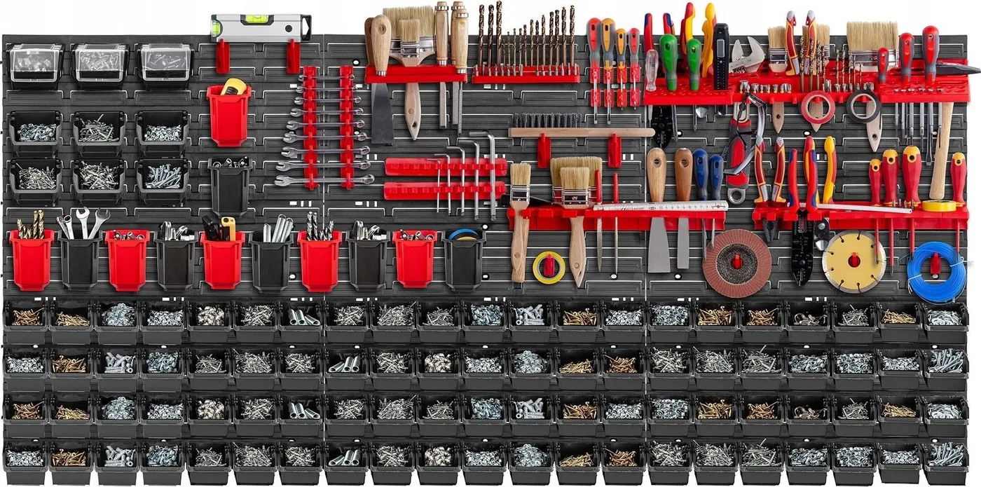 Kadax KADAX Werkzeugtafel Wand 174 x 78 cm, 130 Teile