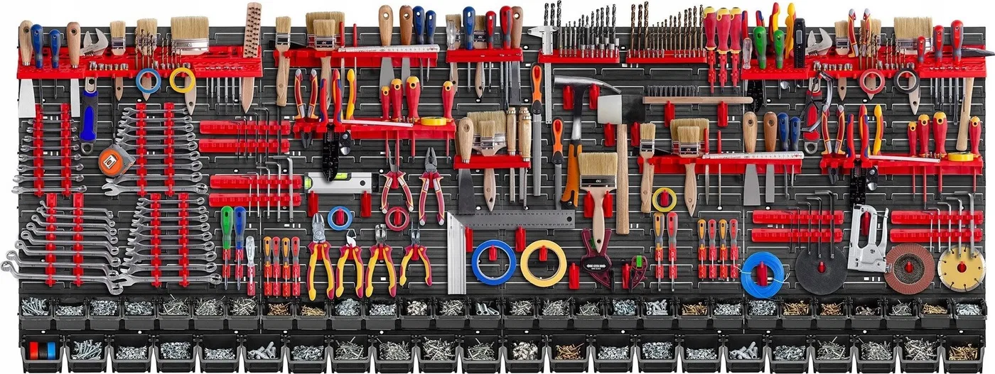 Kadax KADAX Werkzeugtafel Wand 232 x 78 cm, 140 Teile