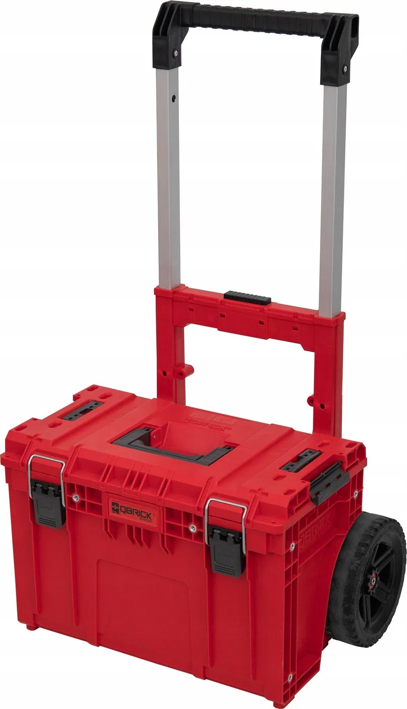 Qbrick QBRICK PRIME Werkzeugkasten mit Rollen, rot