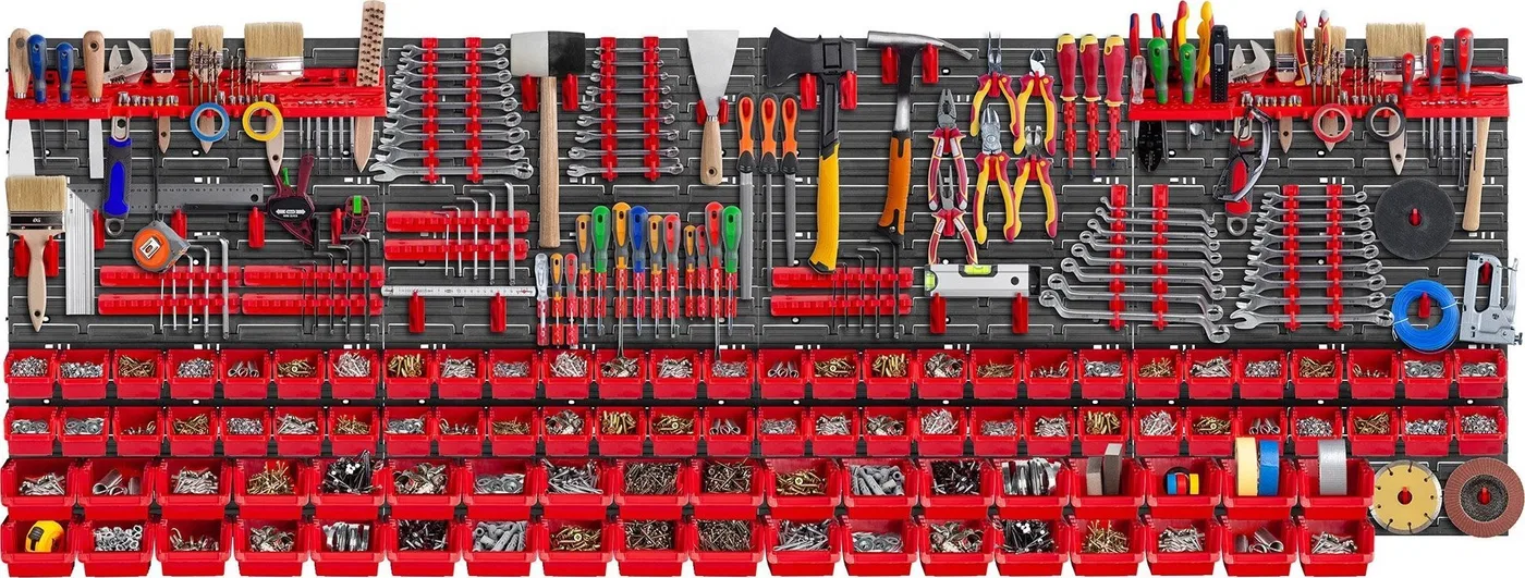 Kadax KADAX Werkzeugtafel Wand 232 x 78 cm, 174 Teile
