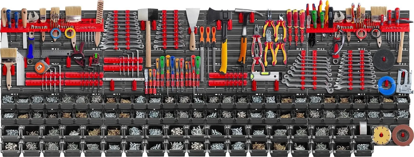 Kadax KADAX Werkzeugtafel Wand 232 x 78 cm, 174 Teile