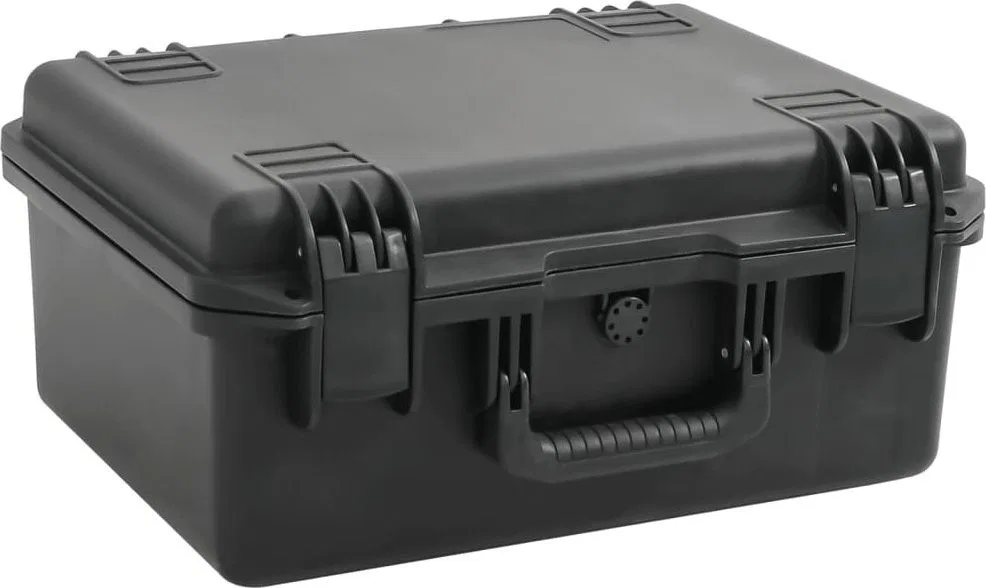 vidaXL vidaXL Werkzeugkoffer im Flugkoffer-Design, schwarz, 49 x 38 x 23 cm, PP