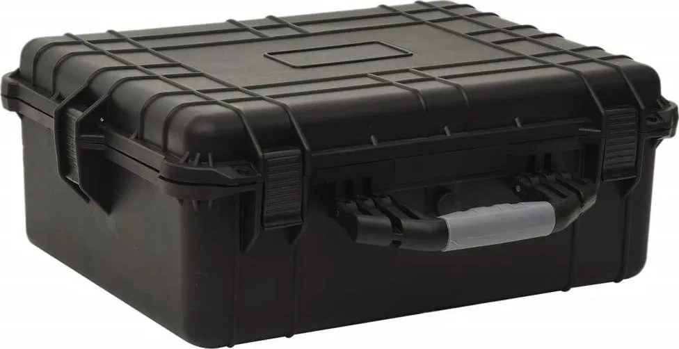 vidaXL Reisekoffer, schwarz, 55 x 43 x 21 cm, PP