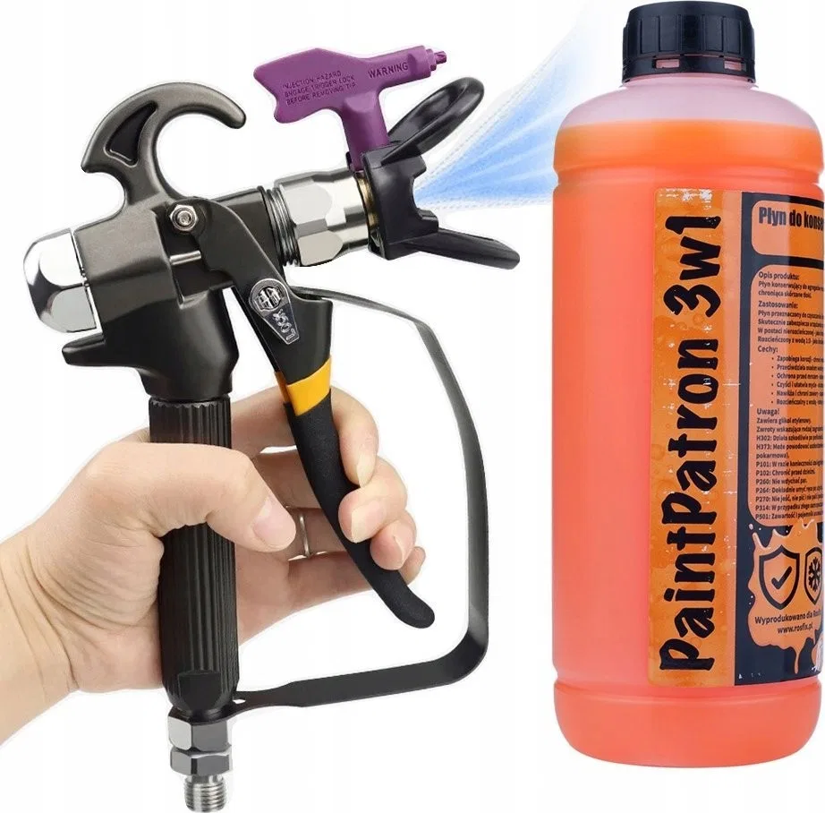 Rosfix Rosfix 3-in-1-Pflege- und Reinigungsflüssigkeit für das Farbspritzgerät Rosfix PaintPatron 1 l + Spritzpistole für das Farbspritzgerät Ro