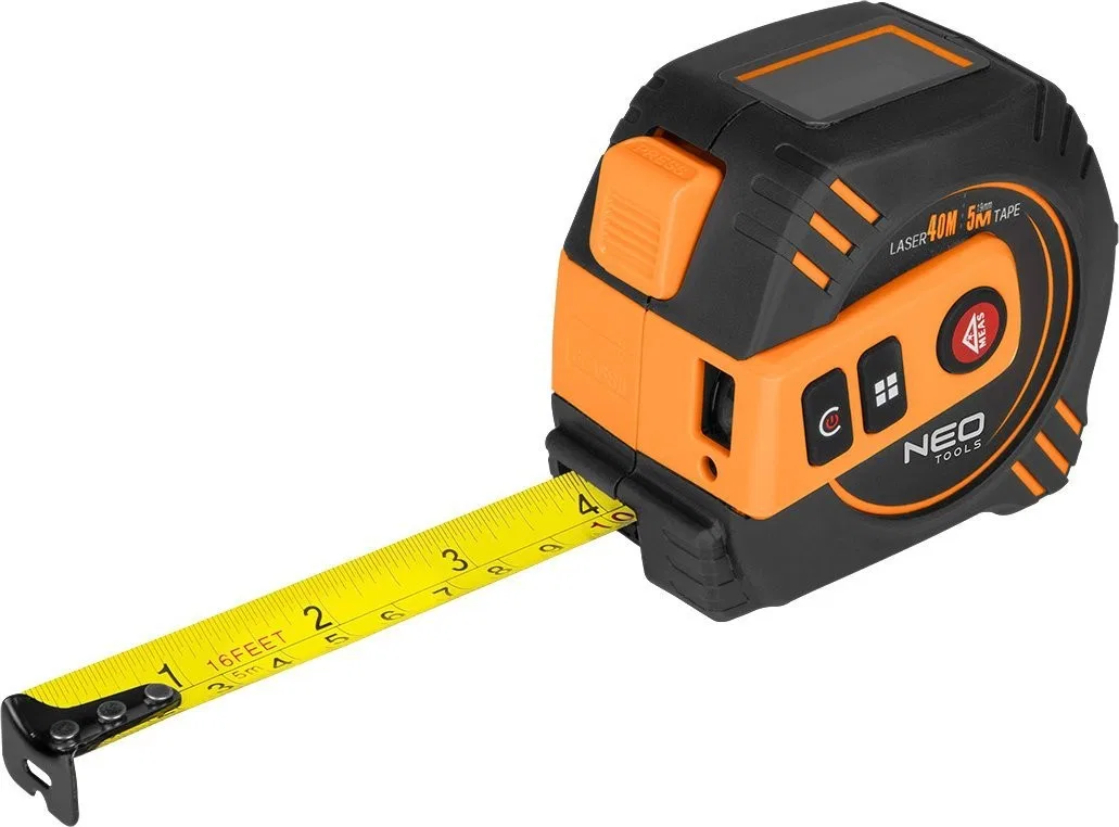 Laser-Entfernungsmesser mit Rollmaßband