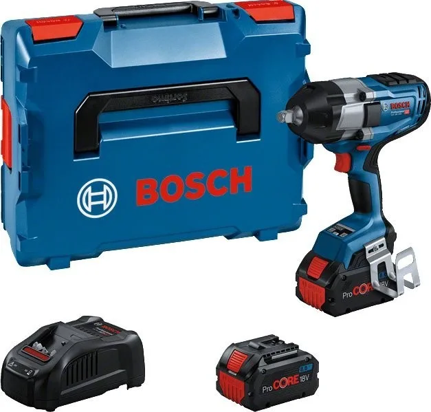 Bosch Akku-Schlagschrauber BITURBO GDS 18V-1000 Professional, 18 V (blau/schwarz, 2x ProCORE18V-Akku mit 8,0 Ah)