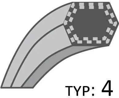 Universeller Keilriemen für Messerantrieb /12,7×2666/ Aa-102