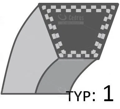 John Deere-Riemen für Fahrantrieb Ltr 155, Ltr 166, Ltr 180 /13X3450/ Dbl-A-M141562