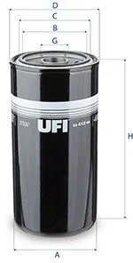 Ölfilter (Zentrifugalfilter, Durchflussfilter) passend für: FENDT 2 D FARMER, 200 K FARMER, 200 S FARMER, 200 SA FARMER, 200 V FARMER, 200