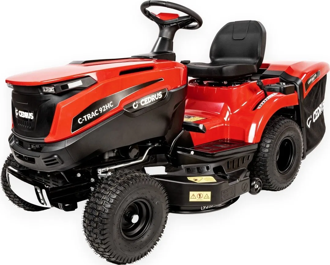 Cedrus C-Trac 92Hc Rasentraktor mit Heckauswurf – Selbstfahrender Benzin-Rasenmäher mit Hydrostat-Antrieb, 92 cm Schnittbreite – C-Trac-92