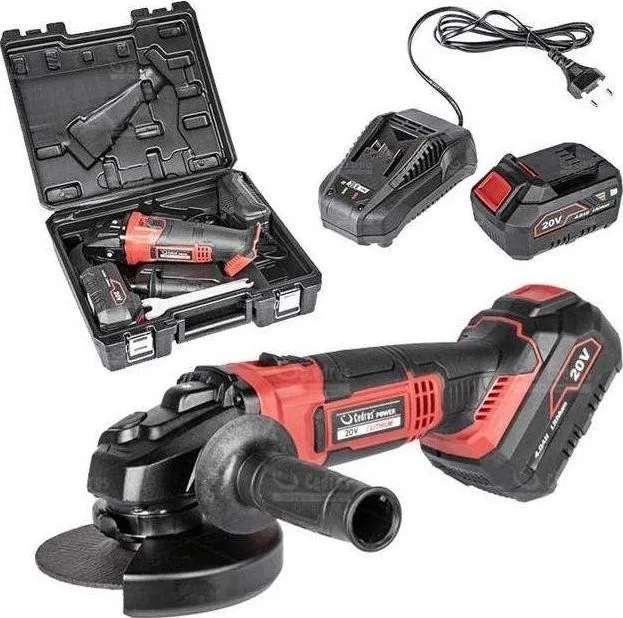 Cedrus-Schleifmaschine CEDRUS POWER+ AG125Li-SET Winkelschleifer-Set mit Akku und Ladegerät im Koffer POWER+ 20V – OFFIZIELLER HÄNDLER