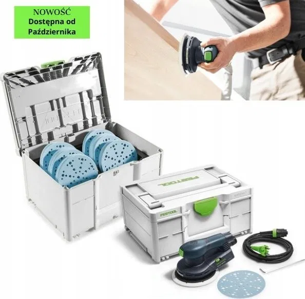 Festool Exzenterschleifer ETS EC 150/5 + Systainer mit Schleifpapieren 578272