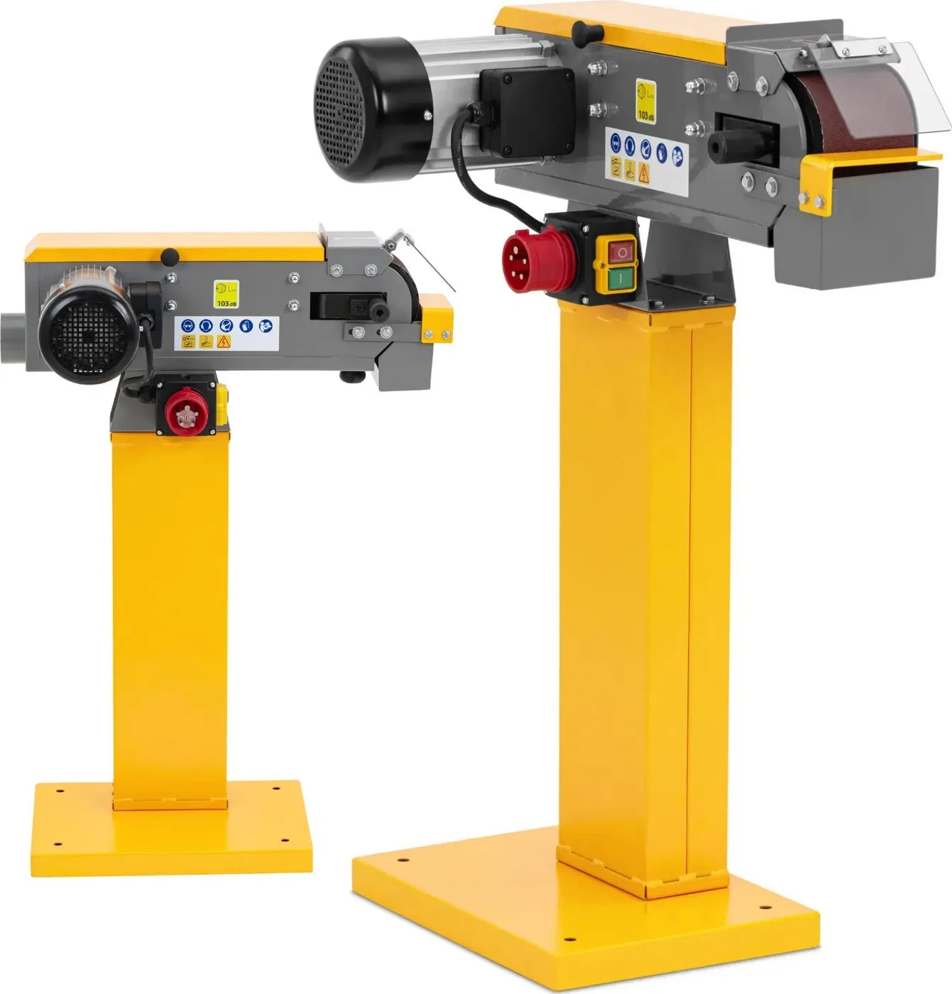 Stand-Bandschleifmaschine für Metall, 100 mm, 400 V, 1500 W Stand-Bandschleifmaschine für Metall, 100 mm, 400 V, 1500 W