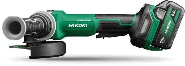 HIKOKI.Winkelschleifer.18 V, 125 mm, G1813DVF WQZ, 2 x 5,0 Ah, BL, Dead Switch, HSC