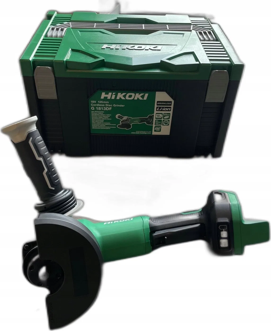 Hikoki-Schleifmaschine HIKOKI WINKELSCHLEIFER 18 V 125 mm G1813DF W2Z BRUSHLES HSC II SOLO