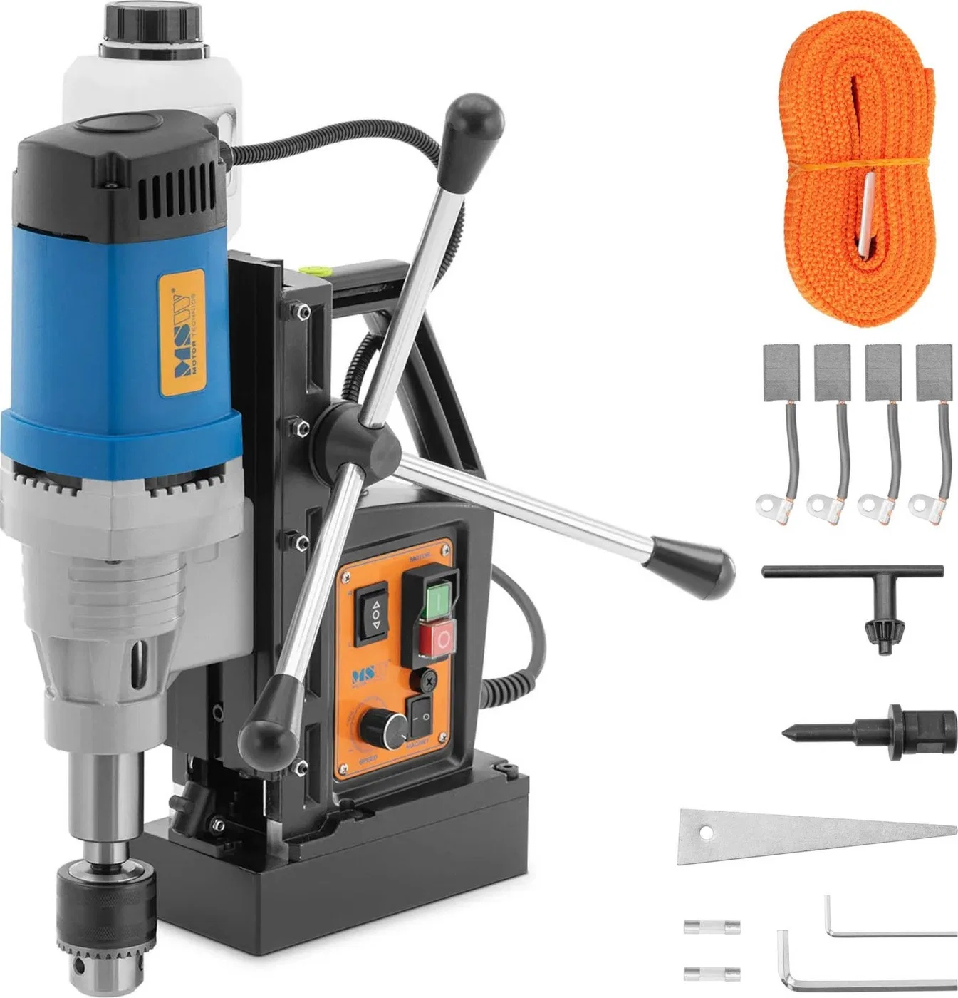 Bohrmaschine MSW Magnetbohrmaschine mit Laser, 395 U/min, 1680 W Magnetbohrmaschine mit Laser, 395 U/min, 1680 W