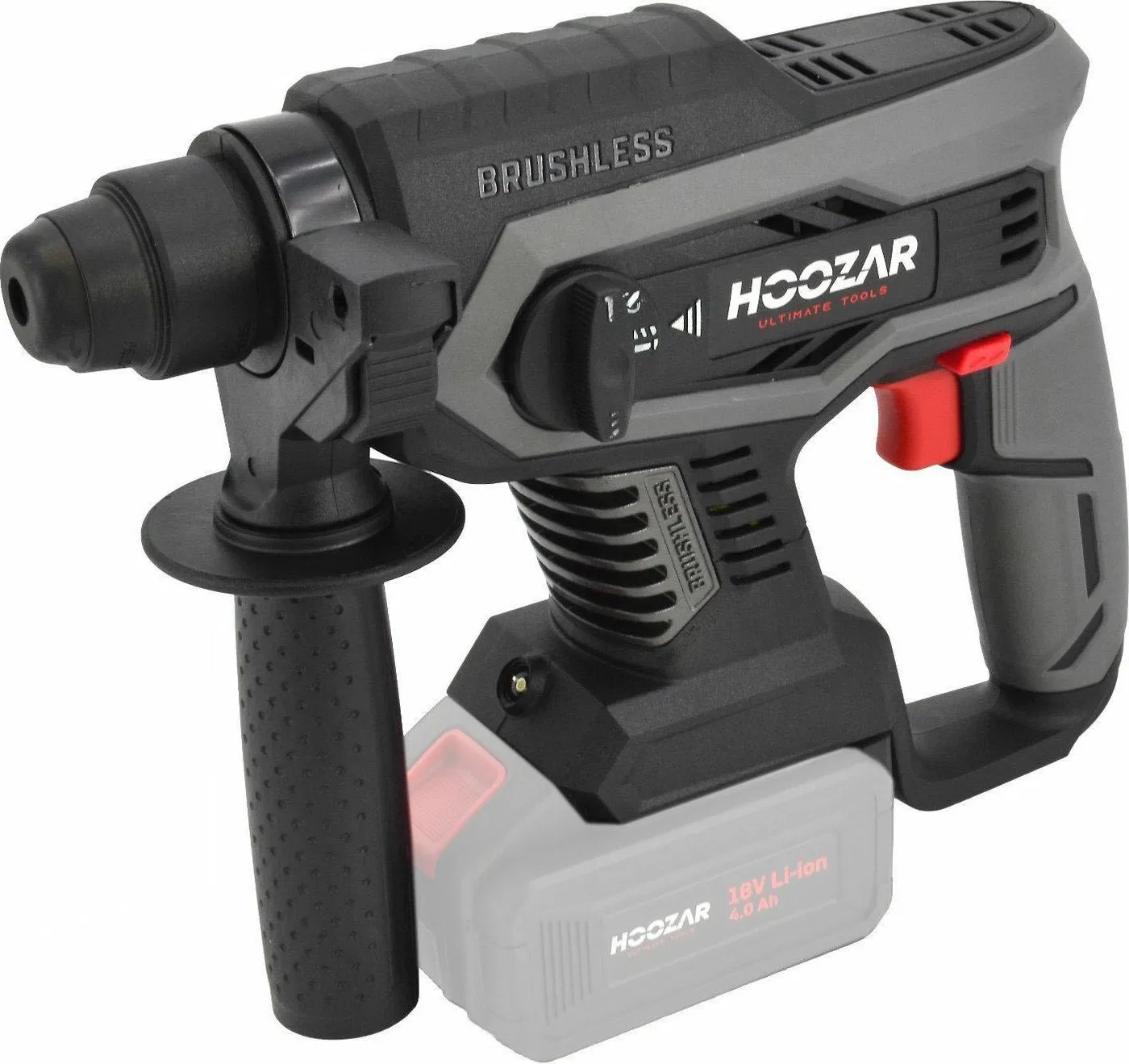 Bohrmaschine Hoozar HOOZAR BRUSTLOSE SDS+-Schlagbohrmaschine 18 V SOLO 2.2J RH10BLM-0