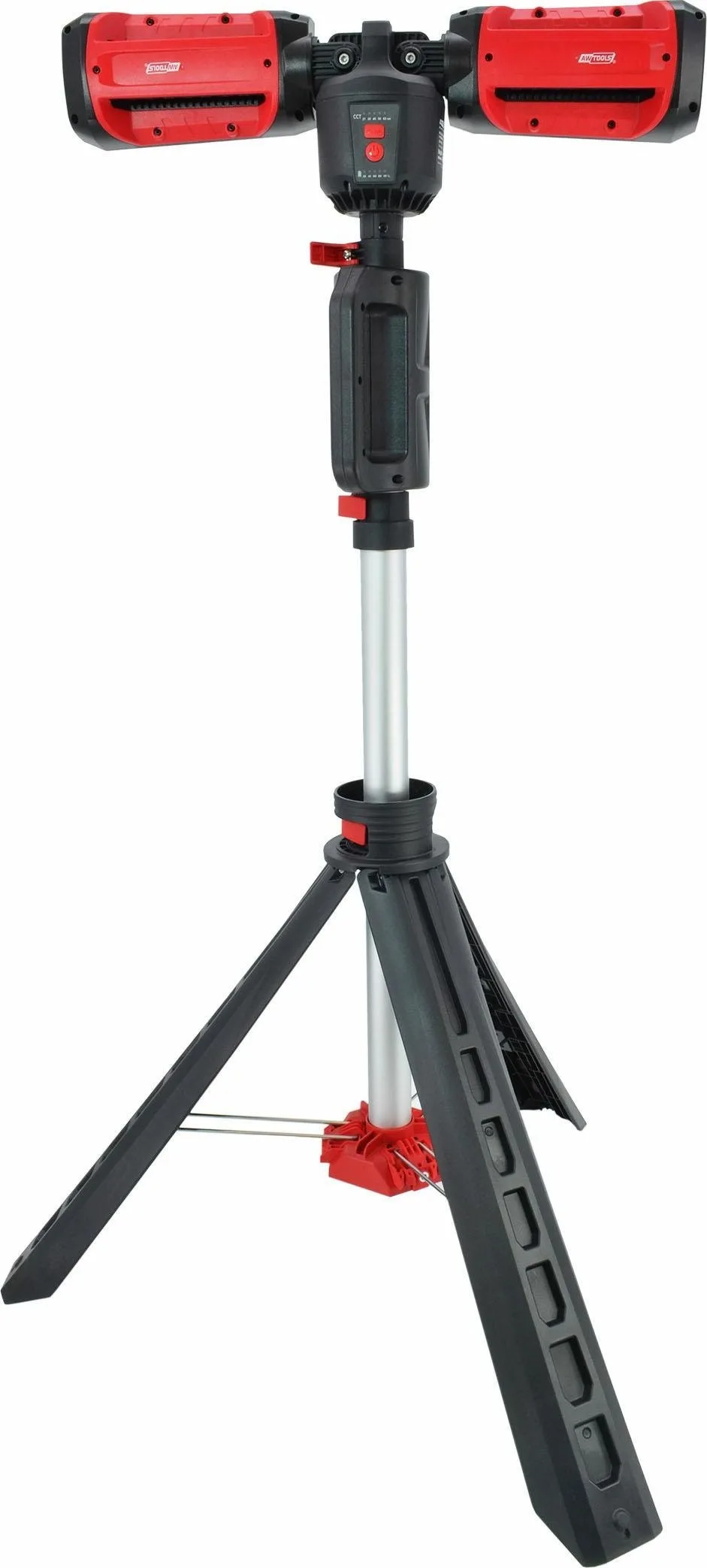 AWTools AWTOOLS Tragbarer Akku-Scheinwerfer Tween Head 14,8 V 6000 lm Black Line