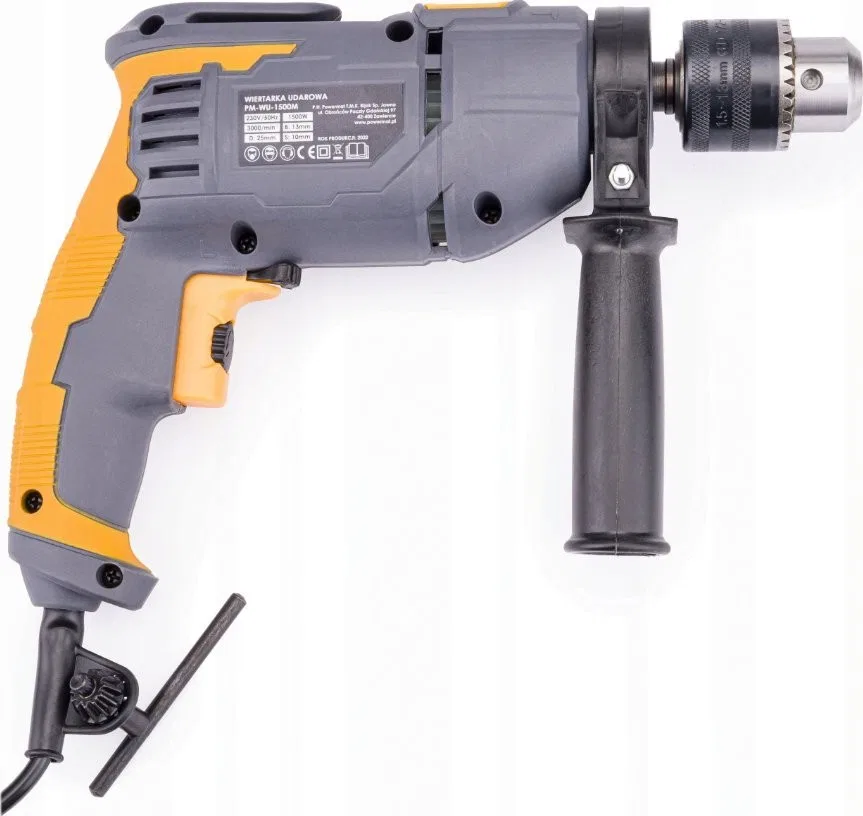 Powermat-Bohrmaschine Elektrische Schlagbohrmaschine 1500 W, hohe Schlagkraft Powermat PM-WU-1500M
