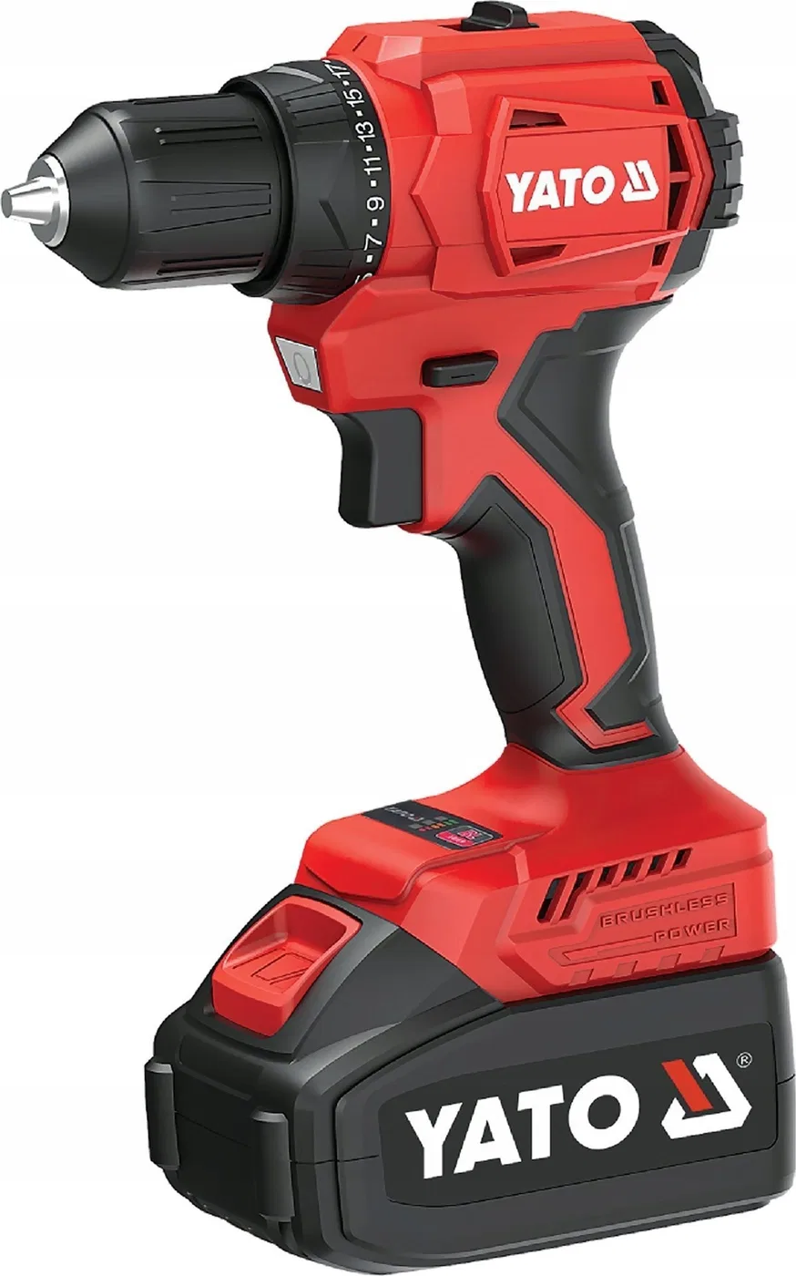 Bohrmaschine Yato YATO BRUSHLESS-BOHR- UND SCHRAUBMASCHINE 18 V, 45 Nm, OHNE AKKU UND LADEGERÄT