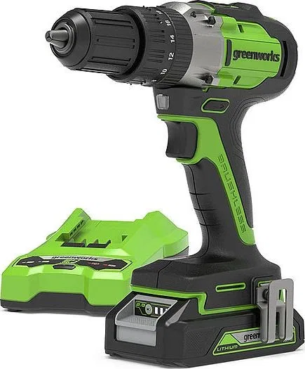 Bohrschrauber Greenworks GD24DD60K2, 24 V, 1 Akku (2 Ah)