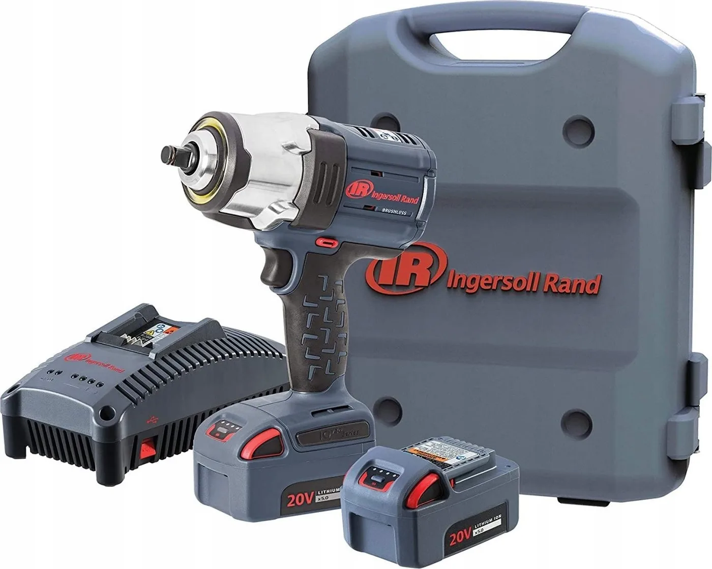 Ingersoll Rand W7152 Set mit Schlagschraubern (1360 Nm) und 2 Akkus (20 V)