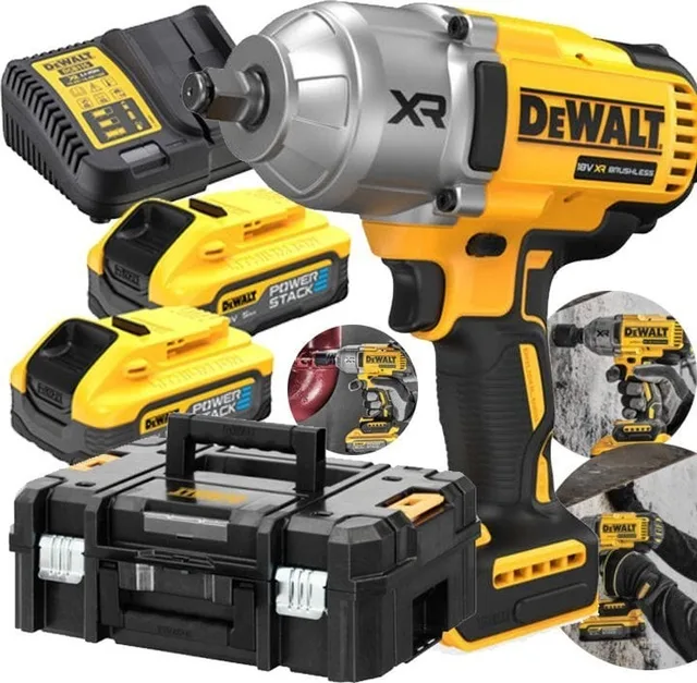 DeWalt Schlagschrauber DCF900H2T-QW 1/2"-Schlagschrauber, 1355 Nm, 18 V Li-Ion, 2 x 5,0 Ah, DeWalt