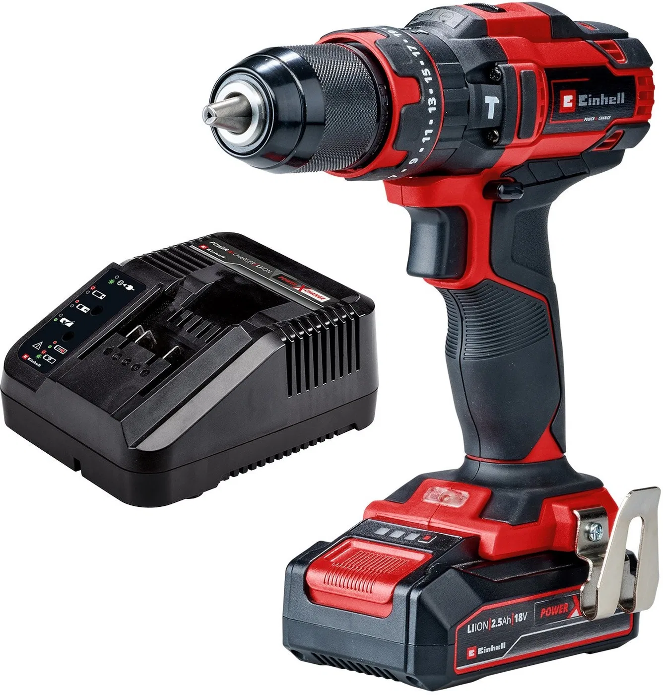 Einhell TE-CD 18/44 Li-i Akku-Bohrschrauber, 18 V, 1 Akku (2,5 Ah)