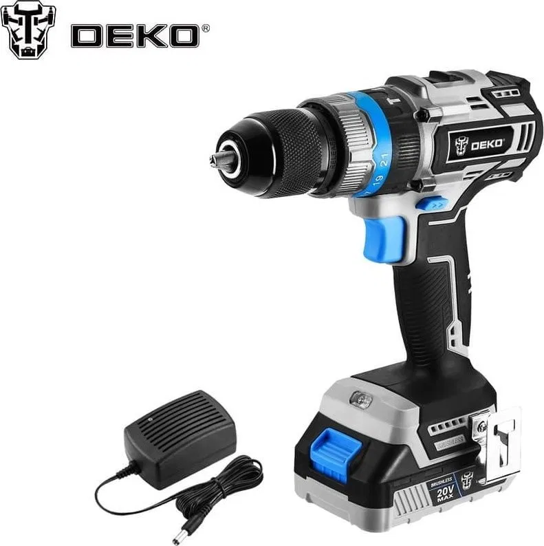 Bohrschrauber Deko DKBL20ID02-S1 20 V, 1 Akku (2 Ah)