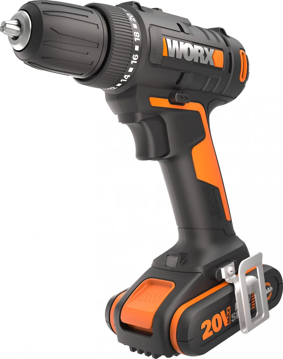 Bohrschrauber Worx WX100 20 V, 1 Akku (2 Ah)