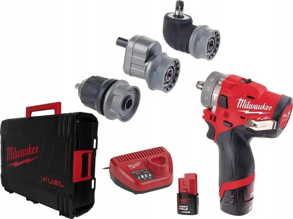 Milwaukee M12 FPDXKIT-202X Akku-Bohrschrauber, 12 V, 2 x 2-Ah-Akku