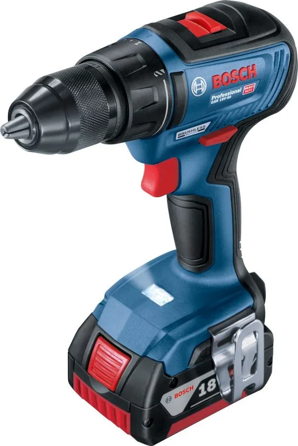 Bosch Akku-Bohrschrauber GSR 18V-50 PROFESSIONAL 18 V, 2 x 2-Ah-Akku (06019H5004)